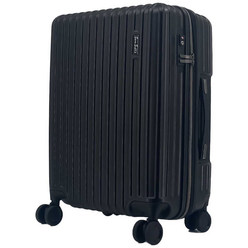 SAMSUFFIT　静穏キャスター スーツケース ブラック [TSAロック搭載 /52(/59) L /3泊～5泊]　SS-0849-55BK