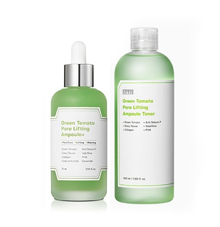 成分エディター グリーントマトポアリフティングアンプルプラス 75ml + トナー 350ml