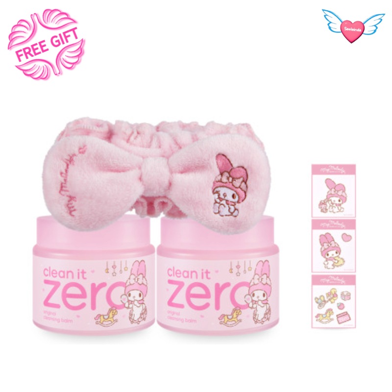 クリーンイットゼロ オリジナル バーム セットマイメロディ-180ml x 2 +リムーバブルステッカー