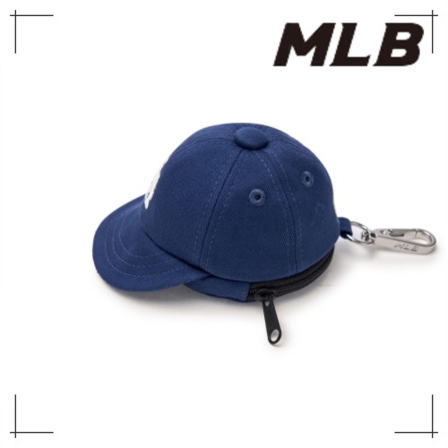 MLB公式正規品 キーホルダー Basic Ball Cap Pouch Keyring LA (Indigo)