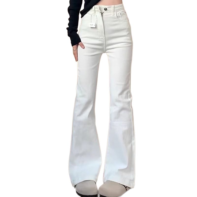 レディース デニムパンツ フレア ブーツカット ハイウエスト ストレッチ ジーンズ 5,369円