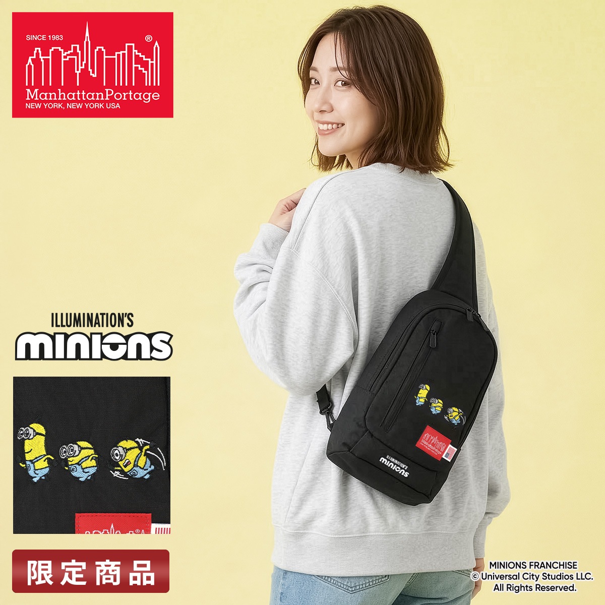ミニオンズ コラボ ボディバッグ ワンショルダーバッグ ブランド Manhattan Portage MINIONS MP1927MNOS