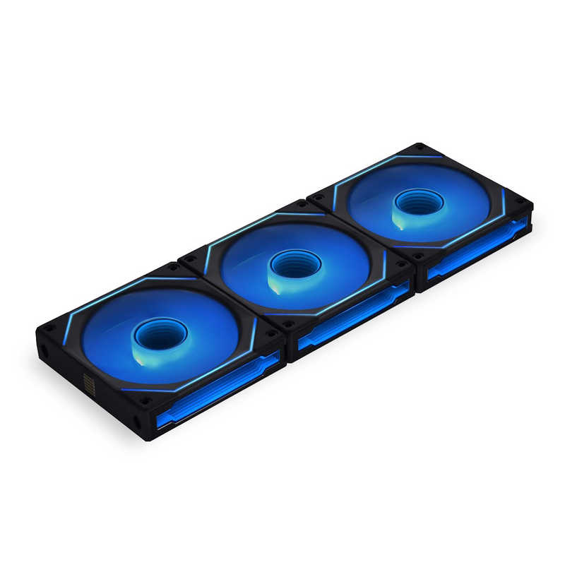 LIANLI　ケースファンx3 ［120mm /2100RPM］ UNI FAN SL-INFINITY 120 BK 3Pack ブラック　UFSLIN1203B