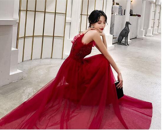 「お呼ばれドレス ロングドレス」ロングドレス 演奏会ドレス パーティードレス ウェディングドレス 結