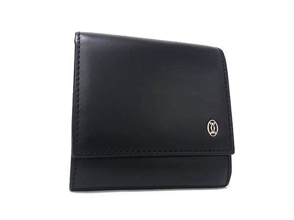 コインケース パシャ レザー - シルバー金具 ブラック系 小銭入れ コインパース 人気 ブランド プレゼント メンズ レディース【本物保証】