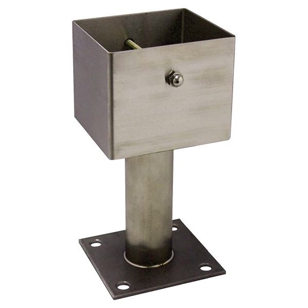 ステンレス装飾 柱受け/ポーチ受け金具 デラックス 120角タイプ ボルト 袋ナット付き DIY 建築 工事 修理