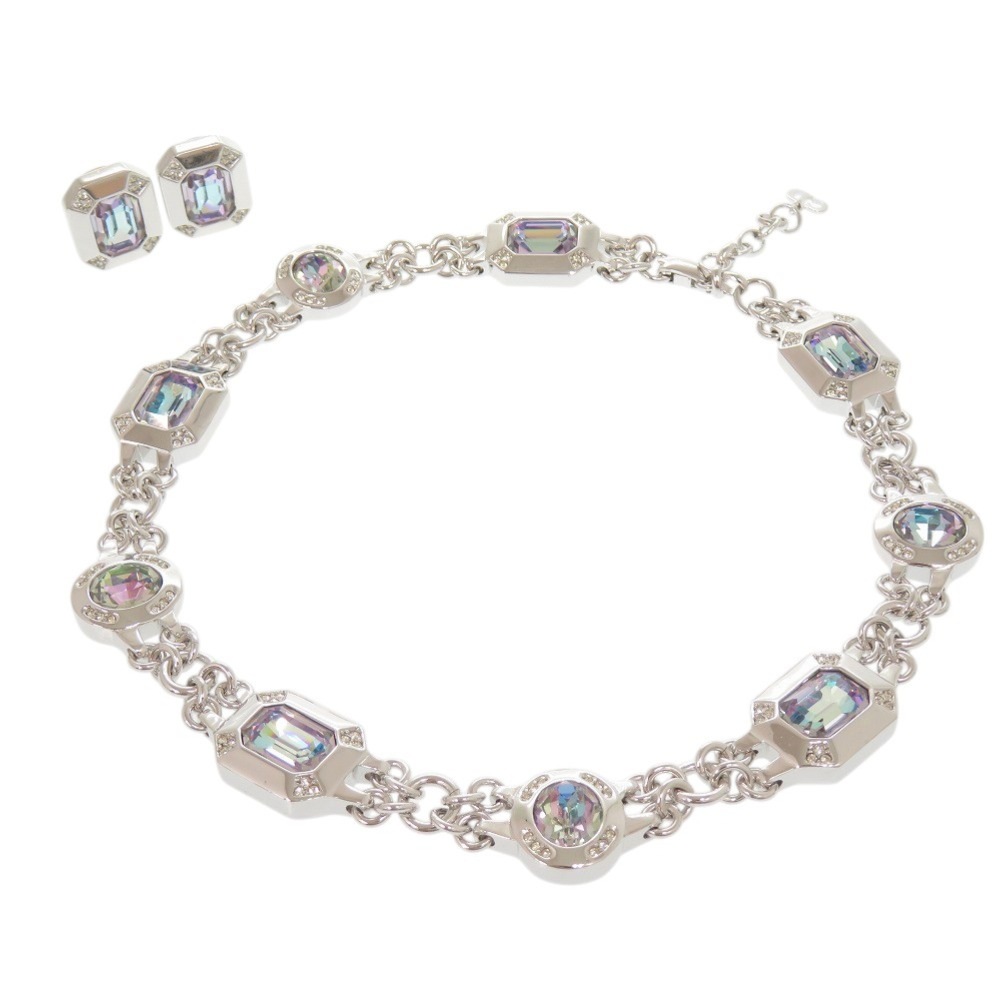 美品 クリスチャンディオール ヴィンテージ ネックレス イヤリング その他アクセサリー メタル/ストーン シルバー 0757【中古】Christian Dior レディース