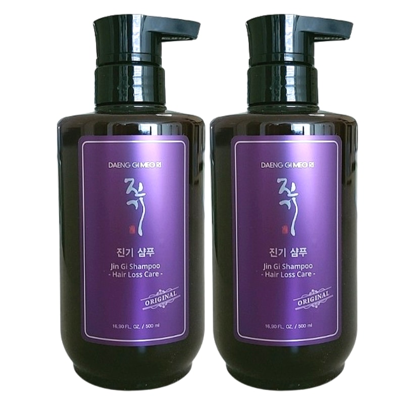 珍気シャンプー500ml×2本 韓方シャンプー 家庭用 大容量 デイリーヘアケア 自宅用 まとめ買い 弱酸性 なめらか使用感