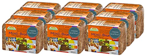 Mestemacher(メステマッハー) 【ケース販売】メステマッハー ミューズリー ブロート(ライ麦&レーズンナッツブレッド) 300g 9個