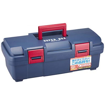 他サイト： リングスター スーパーボックス長さ400mmの電動工具等収納 ブルーSR-445 【L443×W216×H160mm】の商品画像