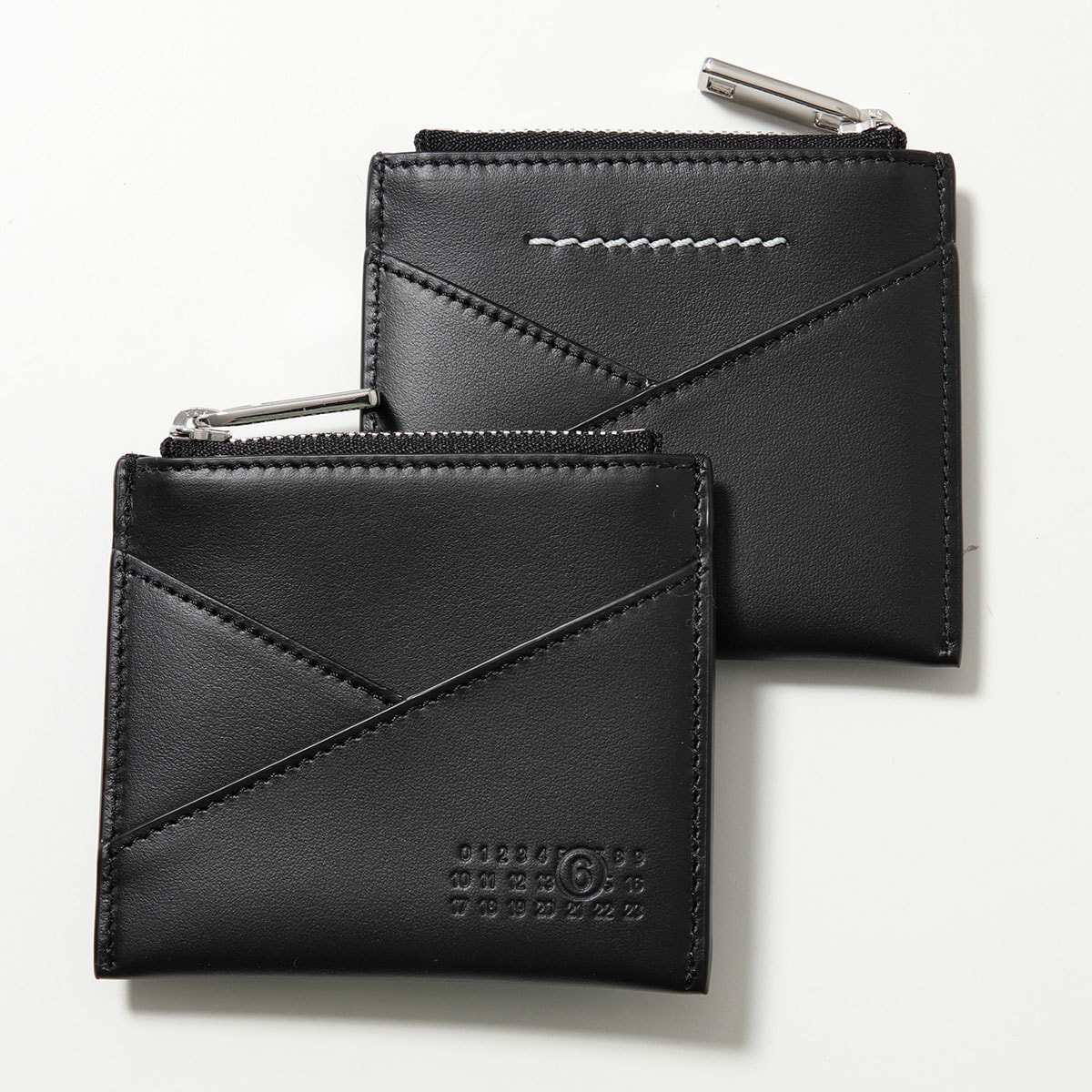 MM6 エムエムシックス メゾンマルジェラ コインケース Japanese 6 SA6UI0015 P6418 レディース レザー ジップカードホルダー ミニ財布 ロゴ T8013