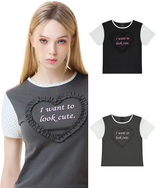 LUV IS TRUE★韓国★人気★RT LACE TEE 3色 半袖Tシャツ レース LUV IS TRUE☆韓国☆人気☆RT LACE TEE 3色 半袖Tシャツ レース