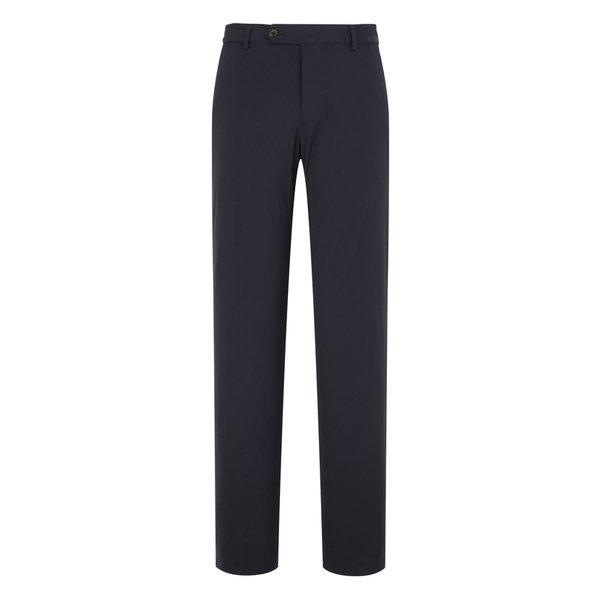 [25SS] [定番商品] ネイビー無地コットン混紡バンディングパンツ WMPA5BC51N3