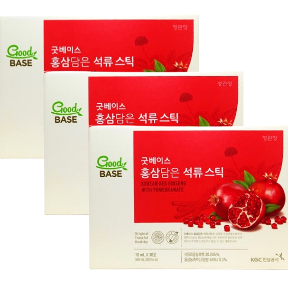 [プレゼント用] 紅参ザクロスティック 10ml 30包 韓国 3 Box