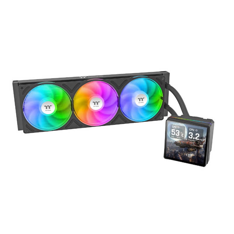 THERMALTAKE　TH360 V3 Ultra ARGB Black Sync All-In-One Liquid Cooler　CL-W474-PL12SW-A