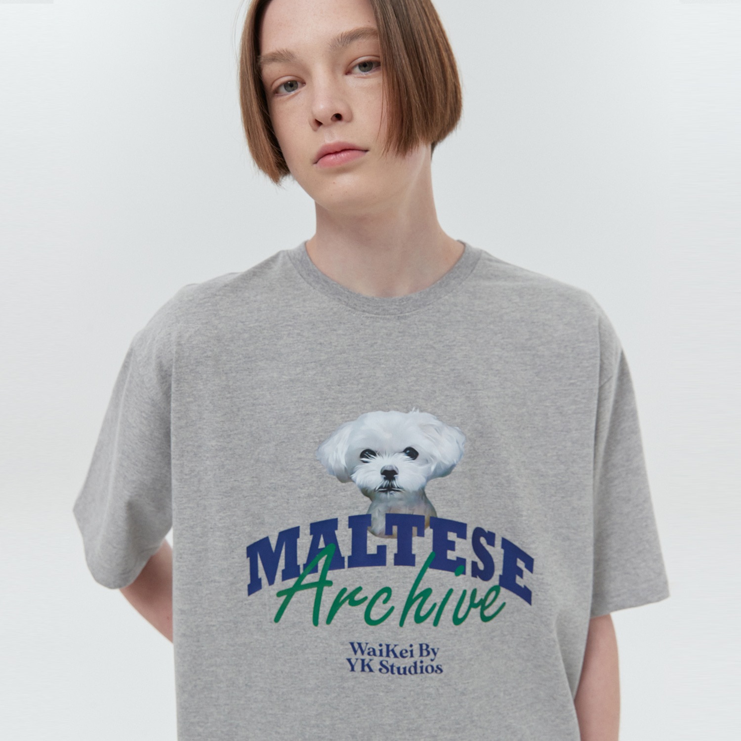 Maltese captain GOOREUM half sleeve tshirt GREY