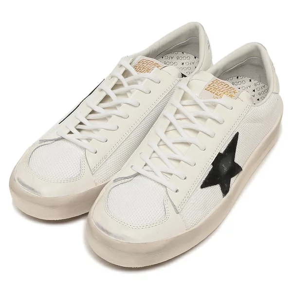 スニーカー スカイスター ホワイト ブラック メンズ GOLDEN GOOSE GMF00328 F003028 10283
