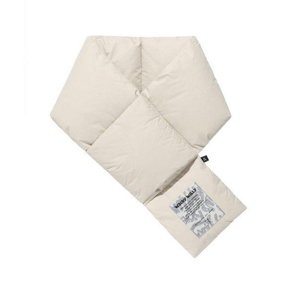 ワキウィリーネックウォーマー KQJ WA2503MU04CM パーテックス ダウン マフラー クリーム