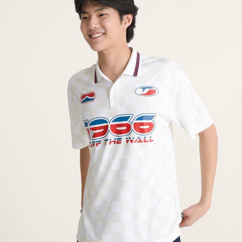 ダービーサッカー半袖ポロジャージ VN00122KWHT