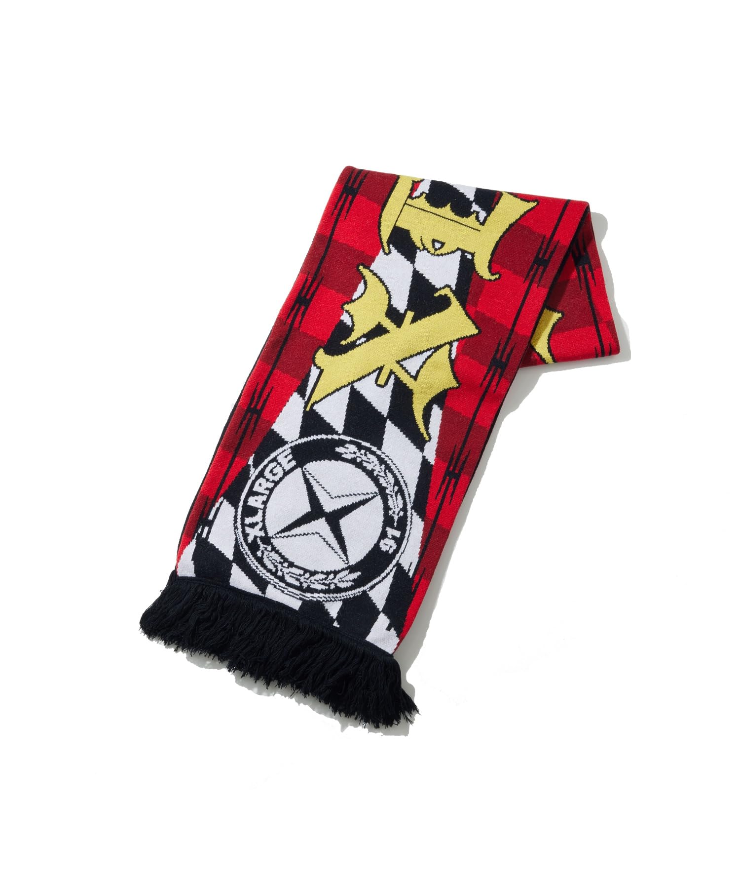 ジャガードスカーフ XLARGE JACQUARD SCARF 101254054006 RED ONE SIZE