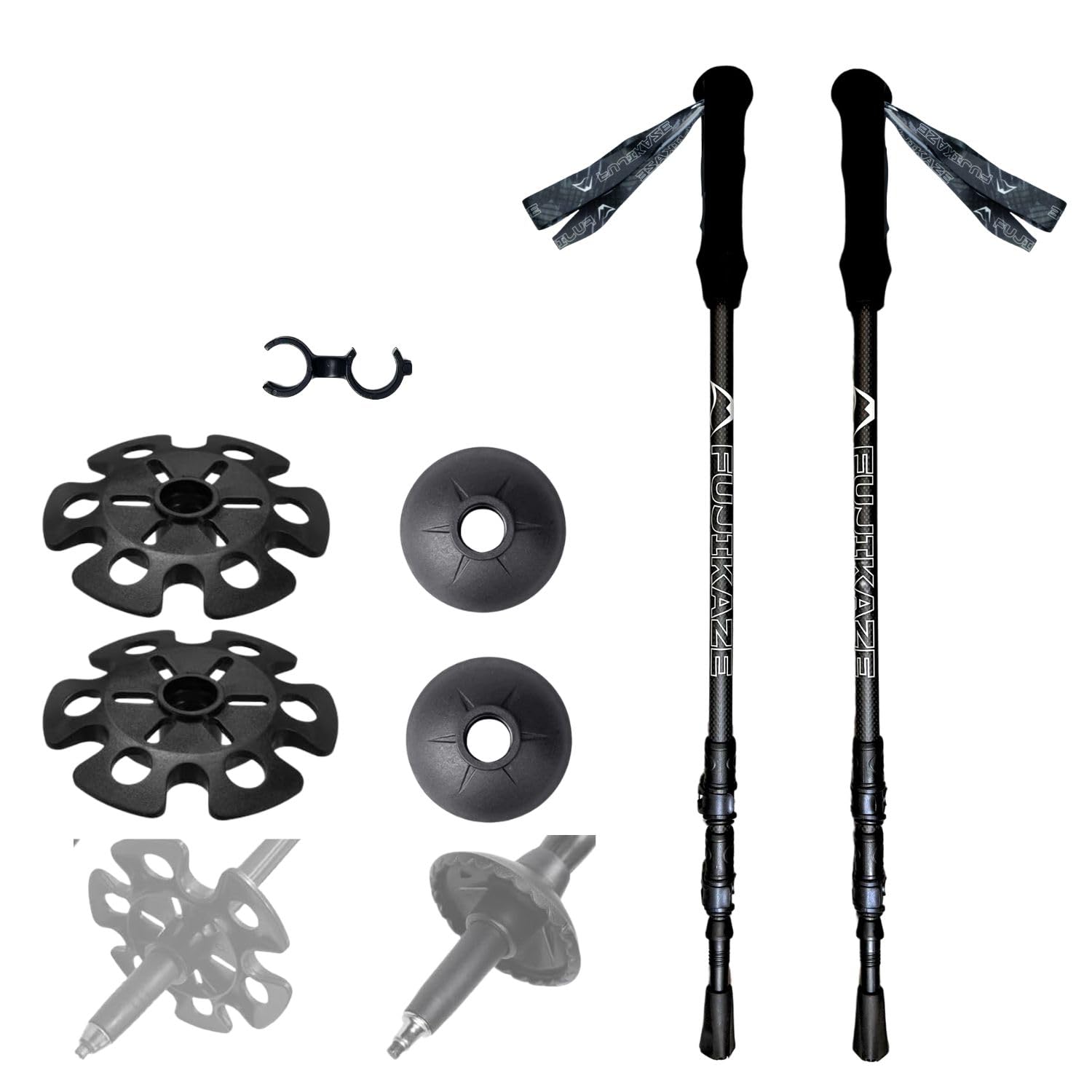 FUJIKAZE 3Kカーボン製 トレッキングポール BANF-ultralight 驚きの軽さ ファストロック レバーロック 伸縮式 2本セット 登山 ハイキング ウォーキングストック 超軽量 高強 12,286円