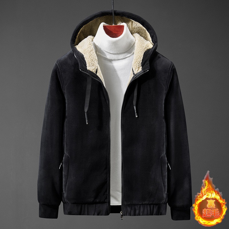 パーカー ジップアップパーカー メンズ 前開き 裏ボア 裏起毛 長袖 ジャケット ブルゾン フード付き ポケット付き 厚手 スポーツ 秋服 ゆったり 冬