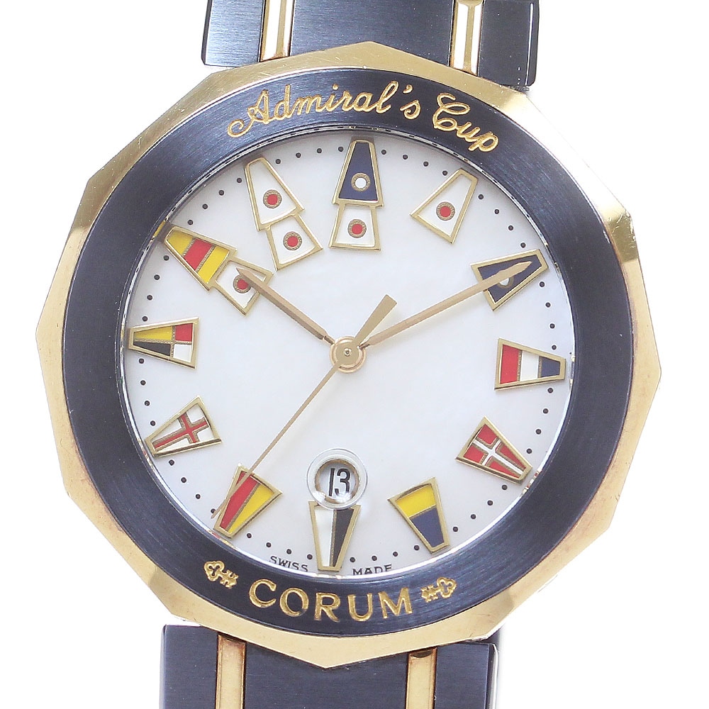コルム CORUM 99.810.31 V-52 アドミラルズカップ YGコンビ クォーツ メンズ 箱付き_836922【中古】 133,600円