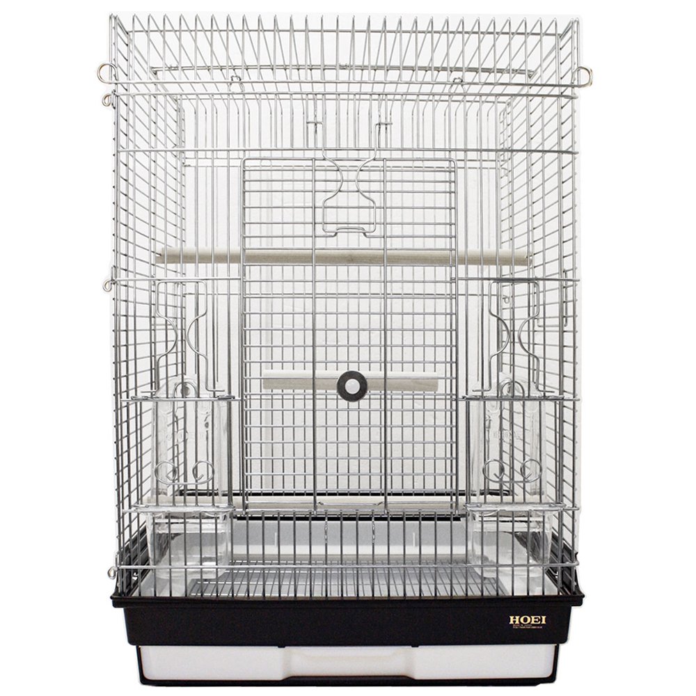 鳥かご　ＨＯＥＩ　４６５パラキート　ブラック　（４６．５X４６．５X６５ｃｍ）　インコ　小型インコ　中型インコ　オウム　ＣＲＣ55―15―10―20―00