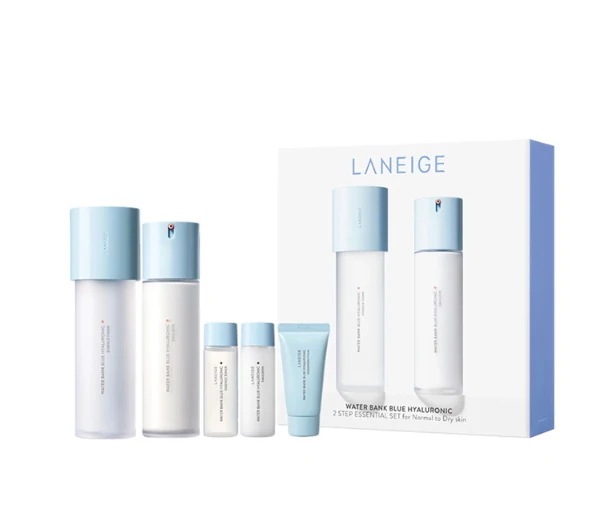 ラネージュ ウォーターバンク ブルー ヒアルロニック エッセンシャル セット トナー 160ml + エマルジョン 120ml + クレンジングフォーム 30g + トナー 25ml + エマルジョン
