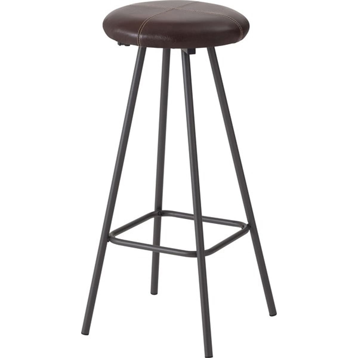 ハイスツール PC-19 スツール 椅子 イス いす おしゃれ コーデュロイ スチール 軽量 軽い 丸型 丸椅子 円形 丸スツール カウンタースツール ラウンド アンティーク チェア モダン レザー