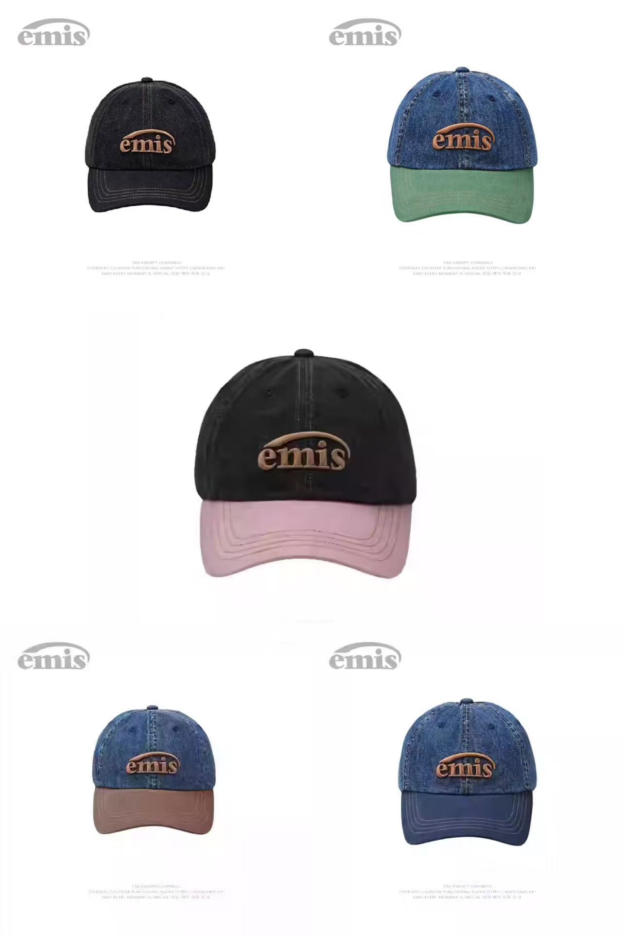 EMISWASHED DENIM ロゴ キャップ [2タイプ]