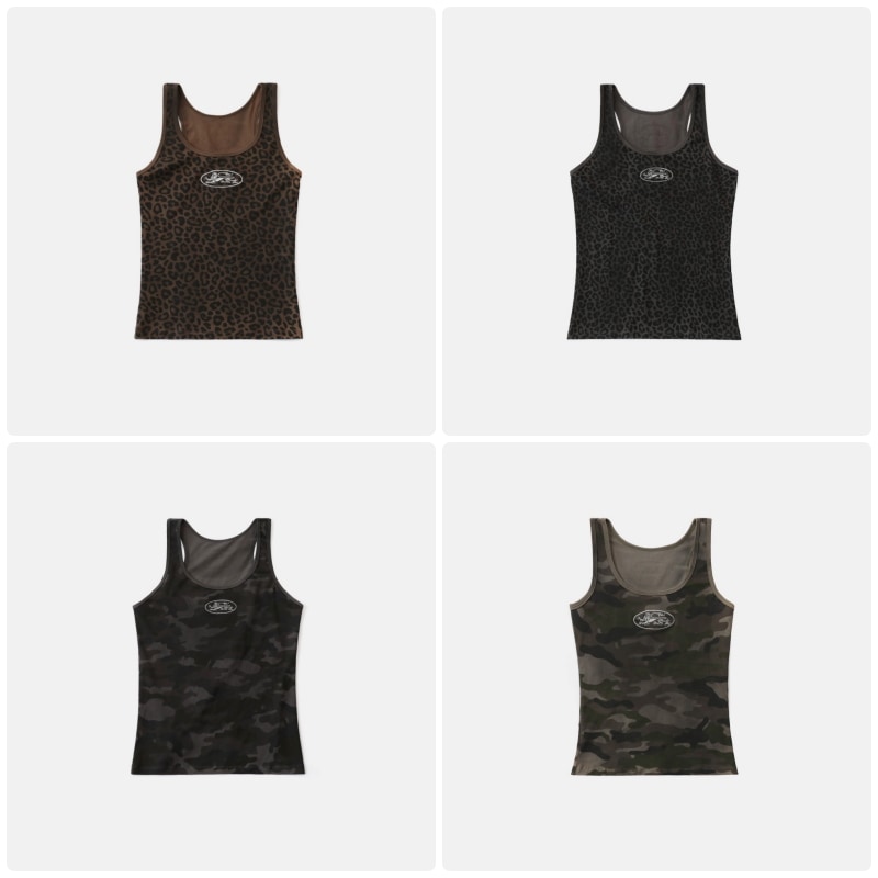 【BADBLOOD】[UNISEX] MYSTIC TANK SLIM FIT : 4COLORS