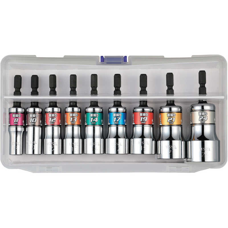 ベッセル　ベッセル 剛鍛首振ショートソケットセット9本組 No.(アソート 9本)　WSA209PS