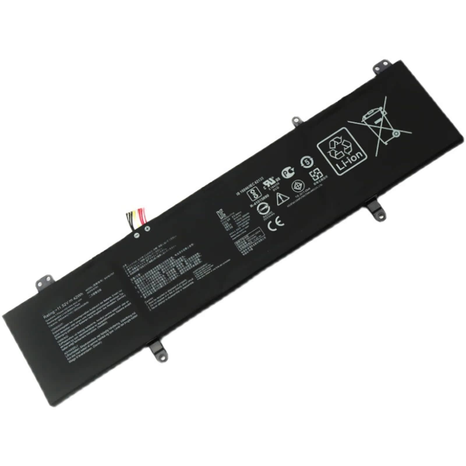 B31N1707 バッテリー B31N1707 電池 42Wh/3653mAh 電池・Asusノートパソコン互換 Vivobook S4200U S4200UQ X411U X441UA X411UQ