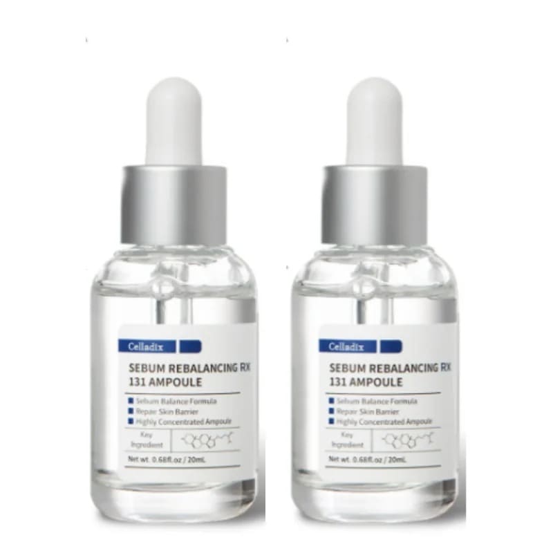 【正規品】[1+1/ 2個セット] セバム リバランシング RX131 アンプル (20ml+20ml) / 皮脂をやさしく改善 / ニキビ肌専用美容液 / ニキビ跡 肌荒れ 黒ずみ 毛穴 ホワイトヘ
