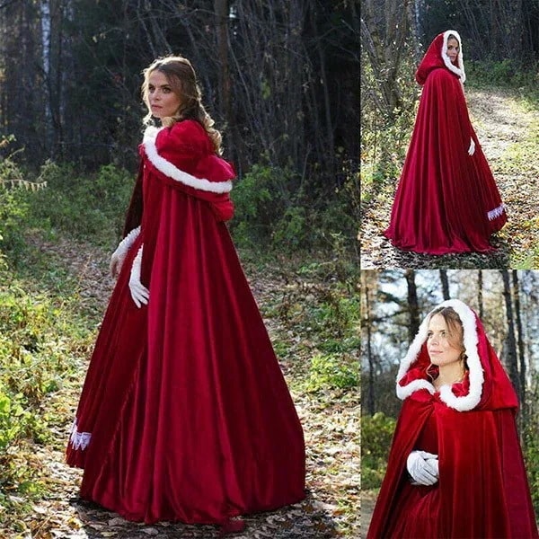 ロング マント 180cm 150cm フード有り フードあり 赤ずきん コスプレ 衣装 ハロウィン 魔女 パーティー レッド 新劇 演出 イベント 魔法使い ローブ 悪魔 サタン デビル ホラー 仮