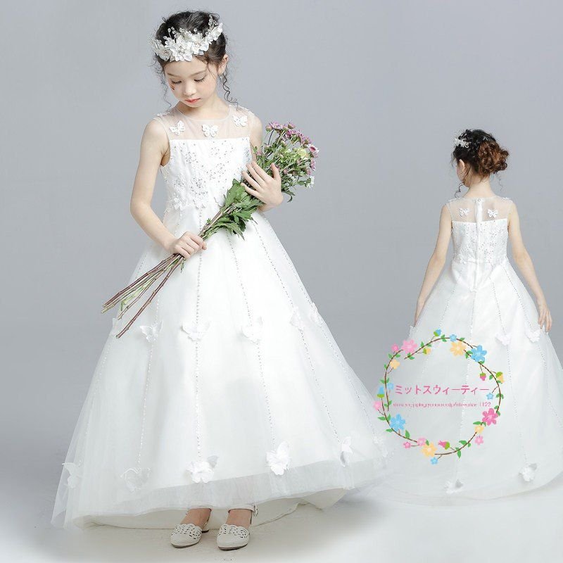 子供ドレス ピアノ発表会 カラフル キッズドレス 結婚式 子どもドレス 女の子 ミニ 子供服 七五三