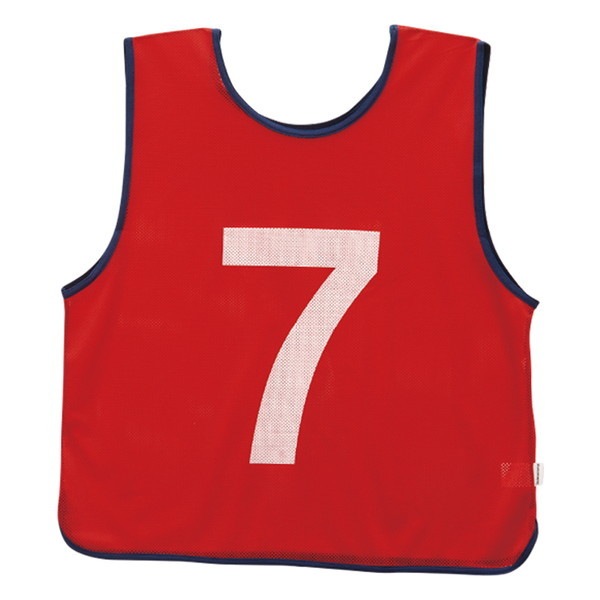 エバニュー EKA941 100 ビッグエコエムベスト1-10 赤