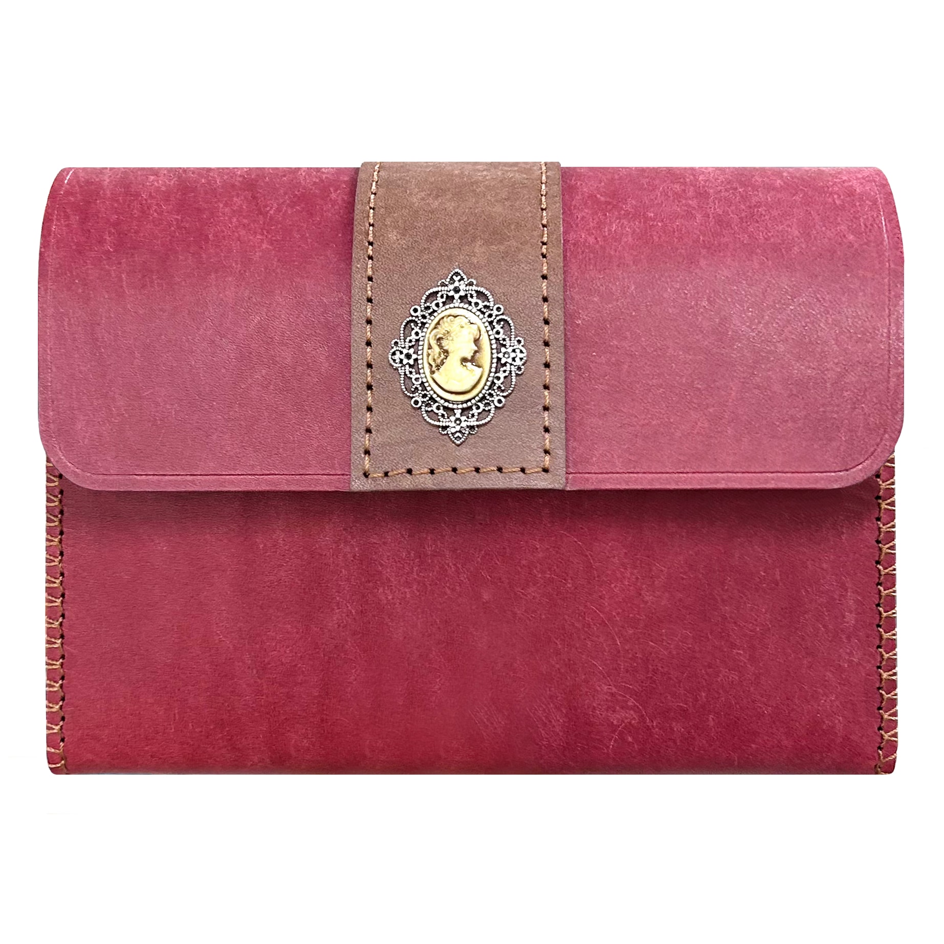 美人装飾 マグネットボタン 大容量ポーチ