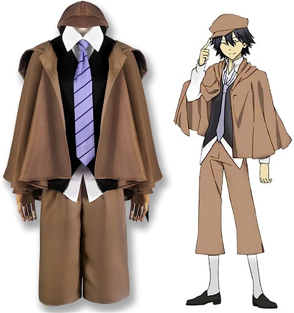 コスプレ衣文豪ストレイドッグス江戸川乱歩コスプレ衣帽子付きイベントパーティー変演出服クリスマスパーティー30%までに制限