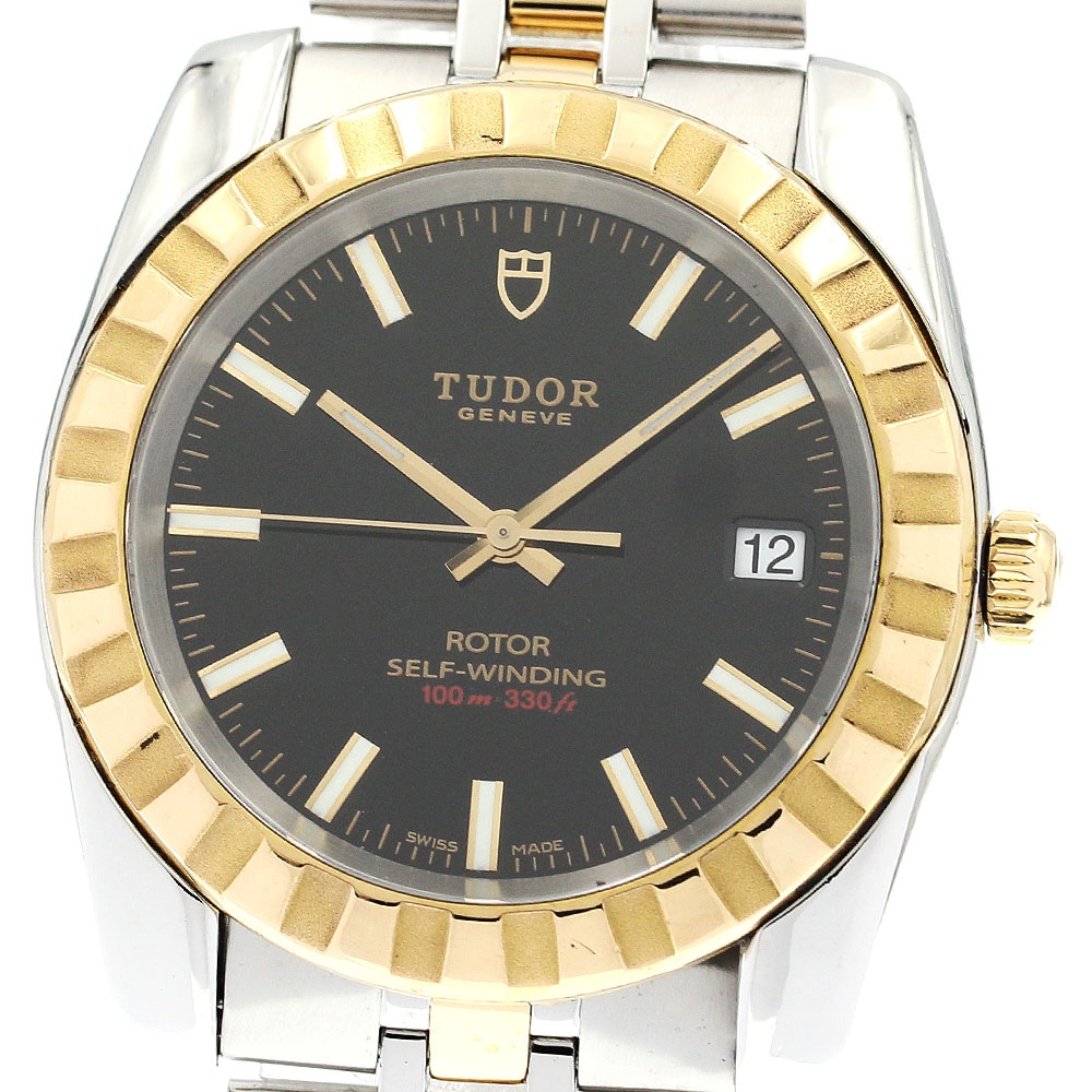チュードル TUDOR 21013 クラシックデイト YGコンビ 自動巻き メンズ _891468【中古】