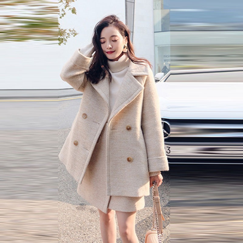 超目玉新品 セットアップ レディース きれいめ スカート Aライン チェスターコート ゆったり 秋冬コート 通勤 フォーマル