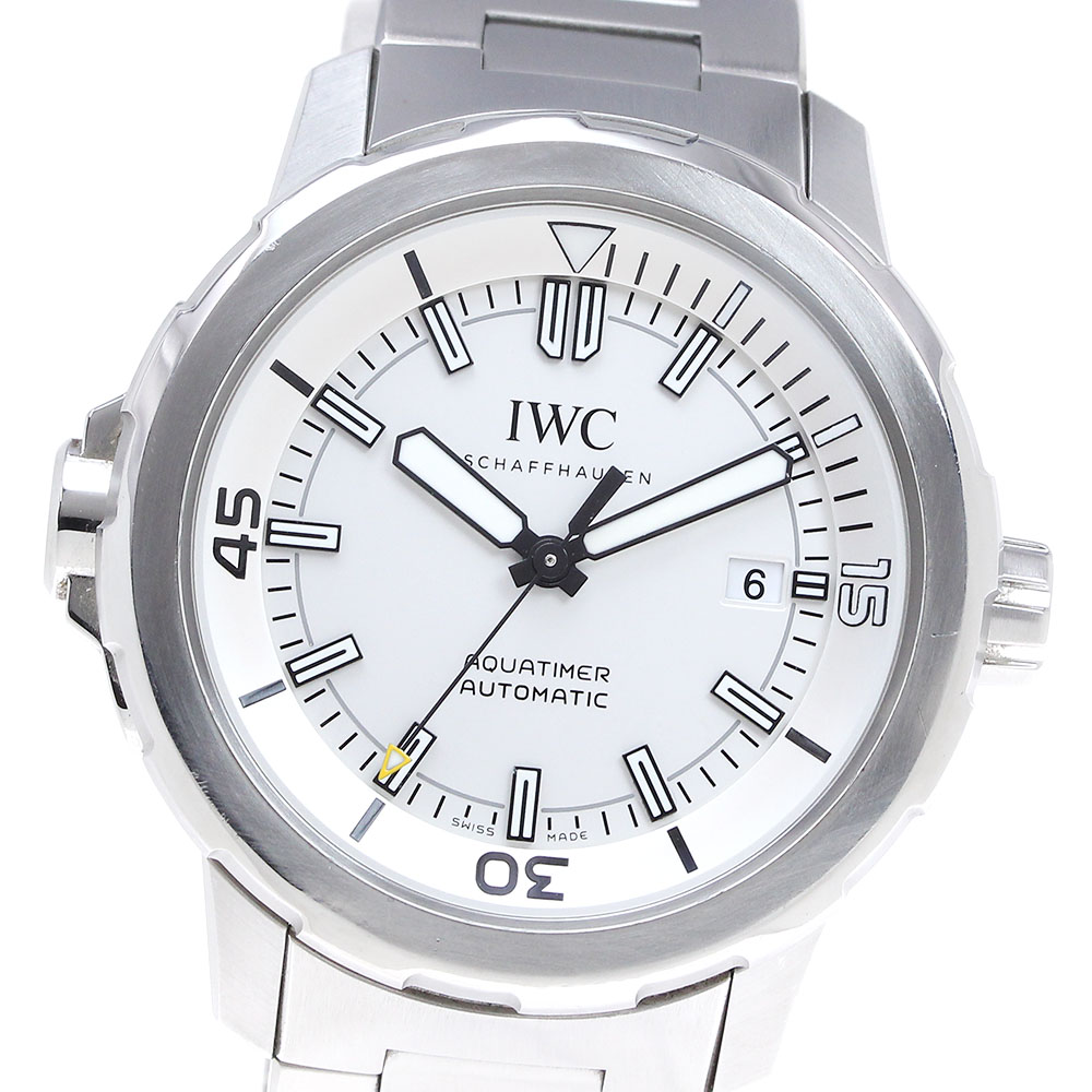 IWC SCHAFFHAUSEN IW329004 アクアタイマー デイト 自動巻き メンズ 保証書付き_832323【中古】
