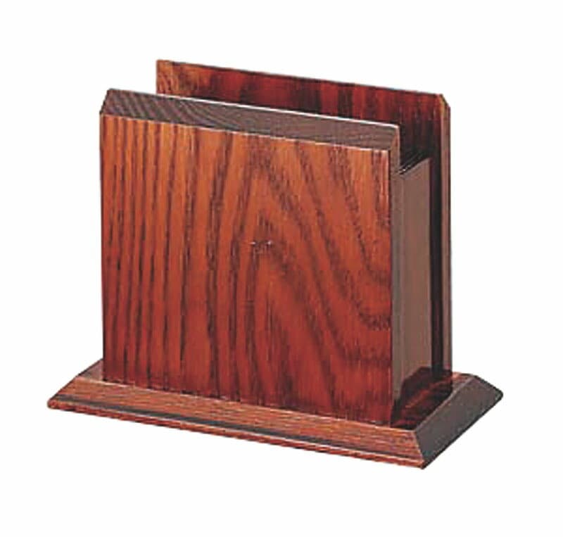 （まとめ買い）ヤマコー 木製ナフキン立て（ハイブラウン） [x3]