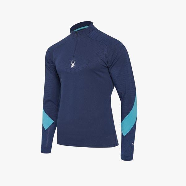 [本社]男性フットボールプロウェブジャカードハーフジップTシャツSPHPCNRL212MNVY