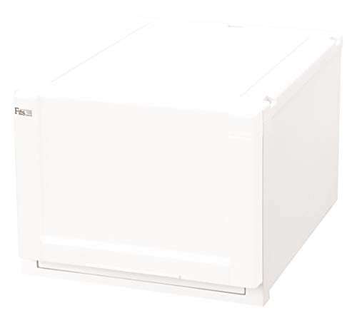 天馬 衣装ケース フィッツユニットケース クローゼット用 ホワイト 幅40×奥行55×高さ30cm 4030 2個セット