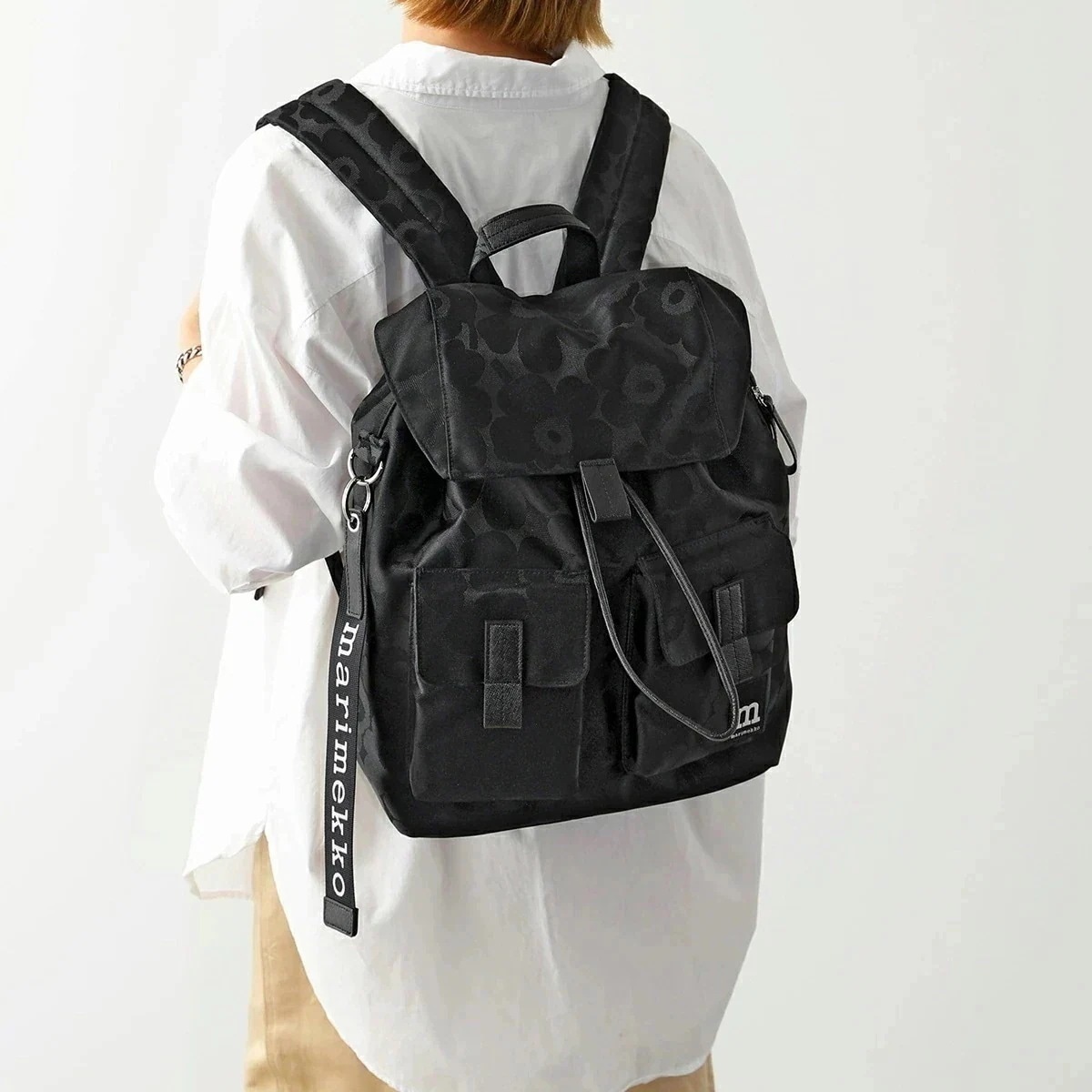 marimekko マリメッコ バックパック 092229 Everything Backpack I Unikko レディース リュックサック ナイロン ロゴ