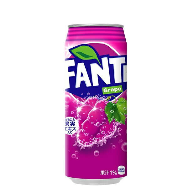 ファンタグレープ 缶 500ml 炭酸飲料 3ケース 24本 合計 72本 社