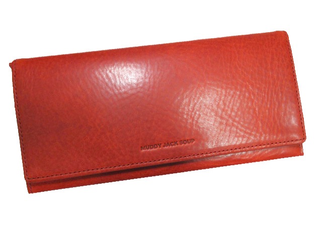 半額 財布 メンズ 長財布 かぶせ ブランド マディジャックスープ 本革 牛革 センスいい 上質なレザー 小銭入れ着脱式 レッド SALE 50%OFF