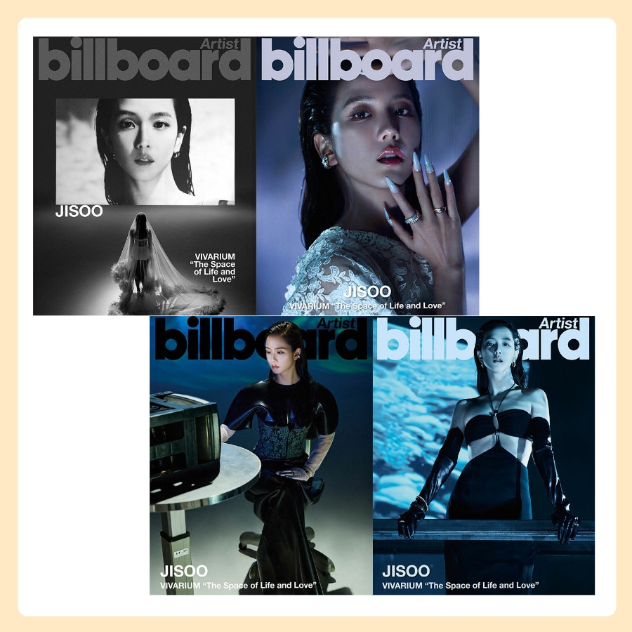 ビルボードアーティスト:BLACKPINKジス (4種1択) +トレカ1種プレゼント（2種のうち1種ランダム /本中付録/数量限定）